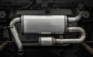 Jeep Wrangler JK Axle Back Exhaust - Magnaflow - Overland Series - 3.6L or 3.8L - `07-`18