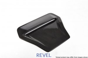 Honda Civic Engine Hood Scoop Cover - Revel - Revel GT Dry Carbon - `17-`18