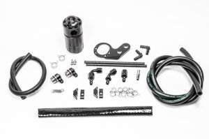 Honda Civic Catch Can Kit - Front - Radium Engineering - Fluid Lock - 2017