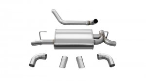 Jeep Wrangler JL Axle-Back Sport - Rear - CORSA Performance - Dual Rear Turn Down Exit - 2.5in - `18-`24
