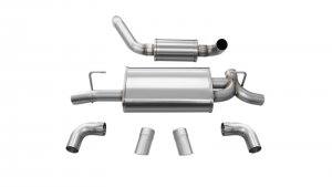 Jeep Wrangler JL Axle-Back Exhaust - Rear - CORSA Performance - Touring - `18-`24