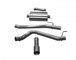 Jeep Gladiator Performance Exhaust - Single Side Exit - CORSA Performance - Cat Back w/ Single 4in Polished Tip - 3.6L - `20-`25