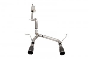 Jeep Wrangler JK Cat-Back Exhaust - Rear - CORSA Performance - Sport - Black - 3.6L - `07-`18
