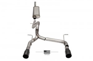 Jeep Wrangler JL Cat-Back Exhaust - Rear - CORSA Performance - Sport - Black - 3.6L - `18-`24