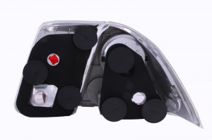 Honda Civic Taillights - Rear - ANZO - Chrome - `01-`04