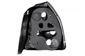 Honda Civic Taillights - Rear - ANZO - Clear Lens, Black Housing - Black - `96-`00