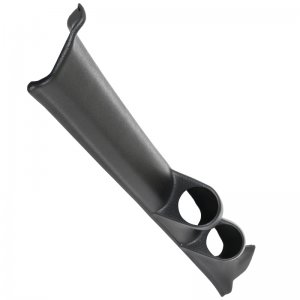 Honda Civic Gauge Mount - A-Pillar - AutoMeter - Full Dual 2-1/16in. - Black - `88-`91