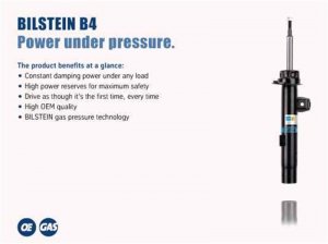 Porsche 911 Shocks - Front - Bilstein - B4 OE Replacement (DampTronic) Twintube Strut Assembly - H6 - `12-`16
