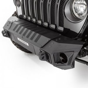 Jeep Gladiator Bumper - Front - Go Rhino - Trailline Front Stubby - Black