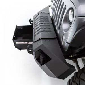 Jeep Gladiator Bumper - Front - Go Rhino - Trailline Winch Ready Front Straight - Black - `07-`20