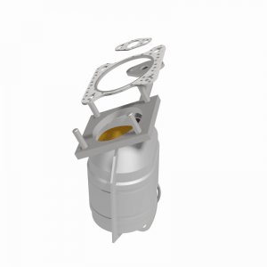 Honda Civic Catalytic Converter - Magnaflow - Standard Grade - 1.5L - `84-`87