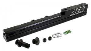 Honda Civic Fuel Rail - AEM - Si - Black - B16A2 and B16A3 - `99-`00