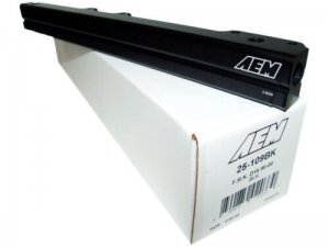 Honda Civic Fuel Rail - AEM - D16Y7/D16Y8 High Volume - Black - `96-`00