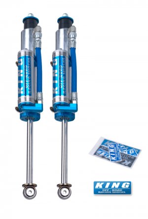 Jeep Wrangler JK Shock Absorber Set - Front - King Shocks - 2.5 Dia Piggy Hose Res for 6in Lift - `07-`18