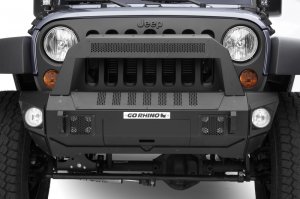 Jeep Gladiator Trailline Bumper - Go Rhino - Traliline 10 Light Mount Bar - Textured Black