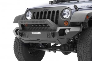 Jeep Gladiator Bumper - Go Rhino - Trailline 20 Light Mount Bar - Textured Black - `07-`20