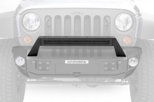 Jeep Gladiator Bumper - Go Rhino - Trailline 20 Light Mount Bar - Textured Black - `07-`20