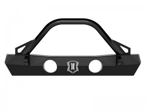 Jeep Gladiator Bumper - Front - ICON - Pro Series with Bar/Tabs - Semi-gloss black - 2020
