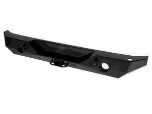 Jeep Wrangler JK Pro Series 2 Rear Bumper - Rear - ICON - with Hitch/Tabs - Black - `07-`18