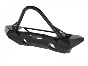 Jeep Wrangler JK Bumper - Front - ICON - Pro Series Mid Width Front Recessed Winch with Stinger and Tabs - Black - `07-`18