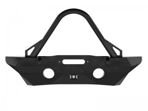Jeep Wrangler JK Bumper - Front - ICON - Pro Series Mid Width Front Recessed Winch with Stinger and Tabs - Black - `07-`18