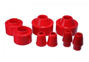 Jeep Wrangler JK Coil Spring Spacer Lift Set - Front & Rear - Energy Suspension - Red - `07-`17