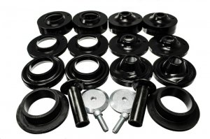Jeep Wrangler JL Spring Isolators - Energy Suspension - Rock-Flex 2in Adjustable Coil Spacer Set - Black - 2018