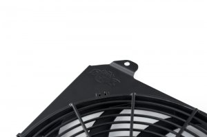 Honda Civic Radiator Fan Shroud with SPAL Fan - CSF - Black - `92-`00