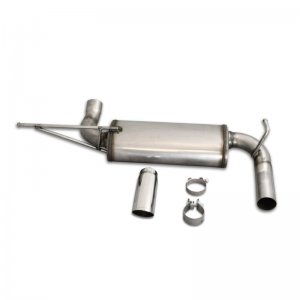 Jeep Wrangler JK Axle Back Exhaust - Rear - JBA - 304SS Single Rear Exit - 3.8L/3.6L - `07-`18