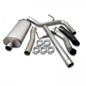 Jeep Gladiator Performance Exhaust - Single Rear Exit - JBA - Cat Back - Stainless steel polished chrome - 3.6L - `18-`22