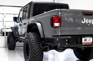Jeep Gladiator Performance Exhaust - Single Side - AWE Tuning - Tread Edition Cat-Back Single Side - Diamond Black - 3.6L - `20-`21