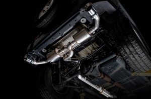 Jeep Wrangler JK Tread Edition Axle-Back Dual Exhaust - AWE Tuning - Tread Edition - Chrome Silver - 3.6L - `07-`18