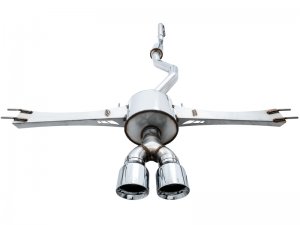 Honda Civic Performance Exhaust - AWE Tuning - Touring Edition with Dual Tips - Chrome Silver - L15 - 2016