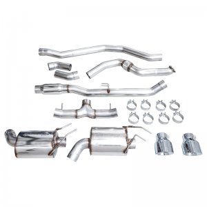 Honda Civic Performance Exhaust - AWE Tuning - Touring Edition Cat Back - Chrome Silver - 2022+