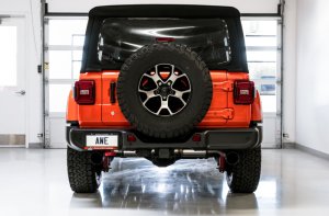 Jeep Wrangler JL Axle-Back Dual Exhaust - AWE Tuning - Tread Edition - Diamond Black - 2018