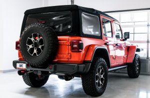 Jeep Wrangler JL Axle-Back Dual Exhaust - AWE Tuning - Tread Edition - Diamond Black - 2018