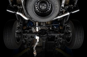 Jeep Gladiator Performance Exhaust - Rear - AWE Tuning - Tread Edition Cat-Back Dual Exhaust - Diamond Black - 3.6L - `20-`21