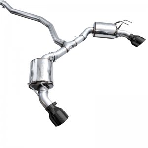 Honda Civic Performance Exhaust - Rear - AWE Tuning - Touring Edition Catback - Diamond Black - 2022+