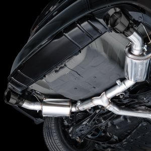 Honda Civic Performance Exhaust - Rear - AWE Tuning - Touring Edition Catback - Diamond Black - 2022+
