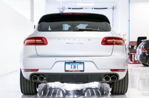 Porsche Macan Performance Exhaust - AWE Tuning - Touring Edition Catback with 102mm Tips - Chrome Silver
