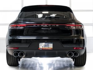 Porsche Macan Performance Exhaust - AWE Tuning - Touring Edition Catback with Chrome Silver Tips - Chrome Silver - 3.0T/2.9TT - `19-`21