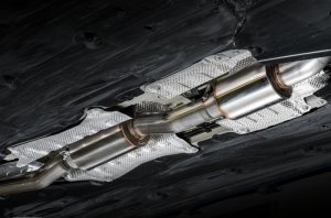 Honda Civic Performance Exhaust - Front & Rear - AWE Tuning - Touring Edition - Diamond Black - K20 - 2017