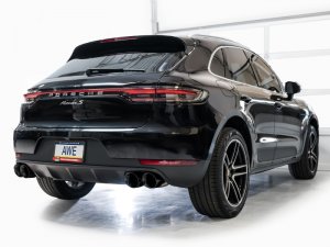 Porsche Macan Performance Exhaust - AWE Tuning - Touring Edition Catback Exhaust - Diamond Black - 3.0T/2.9TT - `19-`21