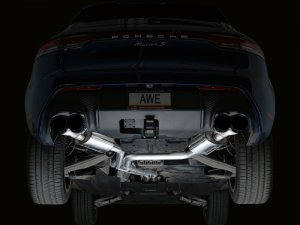 Porsche Macan Performance Exhaust - AWE Tuning - Touring Edition Catback Exhaust - Diamond Black - 3.0T/2.9TT - `19-`21