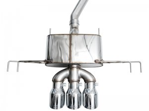 Honda Civic Performance Exhaust - AWE Tuning - Cat-Back Touring - Triple Chrome Silver Tips - 2023+