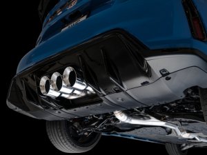 Honda Civic Performance Exhaust - AWE Tuning - Cat-Back Touring - Triple Chrome Silver Tips - 2023+