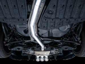 Honda Civic Performance Exhaust - AWE Tuning - Cat-Back Touring - Triple Chrome Silver Tips - 2023+