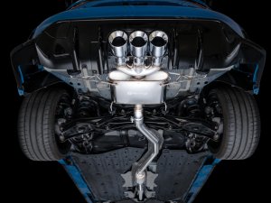 Honda Civic Performance Exhaust - AWE Tuning - Cat-Back Touring - Triple Chrome Silver Tips - 2023+