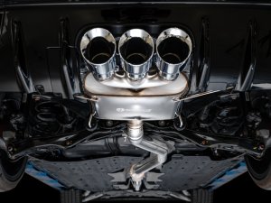 Honda Civic Performance Exhaust - AWE Tuning - Cat-Back Touring - Triple Chrome Silver Tips - 2023+
