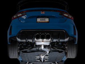 Honda Civic Performance Exhaust - AWE Tuning - Touring Edition Exhaust - Diamond Black - K20 - 2023+